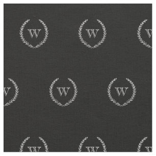 Elegant Monogram Fabric