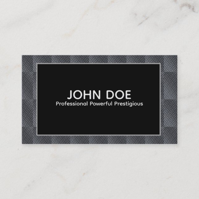 Elegant  Monogram Frame Business Card (Front)