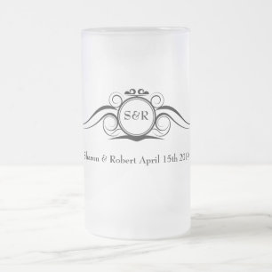 Elegant Monogram Groomsmen Gift Mug
