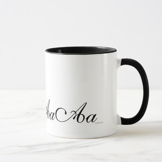 Elegant Monogram Initial A Coffee Mug (Right)