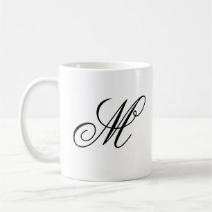 Elegant Monogram Initial Coffee Mug