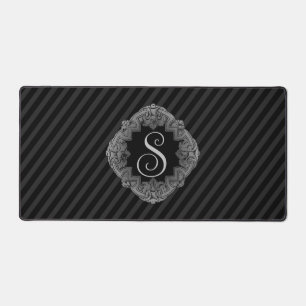 Elegant, Monogram Initial  Desk Mat