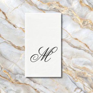 Elegant Monogram Initial  Napkin