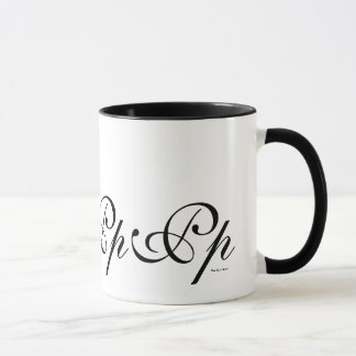 Elegant Monogram Initial P Coffee Mug