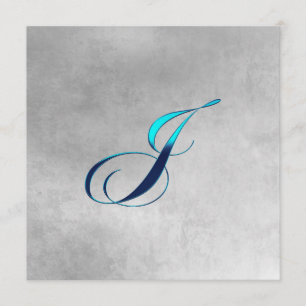 Elegant Monogram Invitation-J Invitation