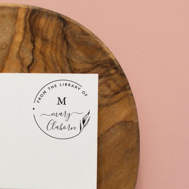 Elegant Monogram Leaves From The Library Of Rubber Stamp (Creator Uploaded)