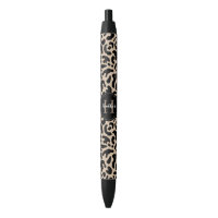 Elegant Monogram Leopard Print