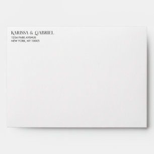 Elegant Monogram Logo Wedding Envelope