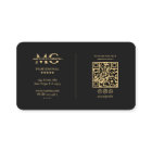 Elegant Monogram Luxury Black Professional 