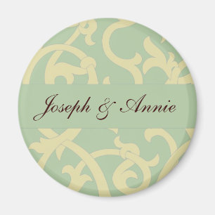 Elegant Monogram Magnets