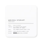 Elegant monogram modern black white rounded