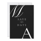 Elegant Monogram Modern Minimalist Wedding