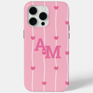 Elegant Monogram Personalised iPhone 15 Pro Max Case