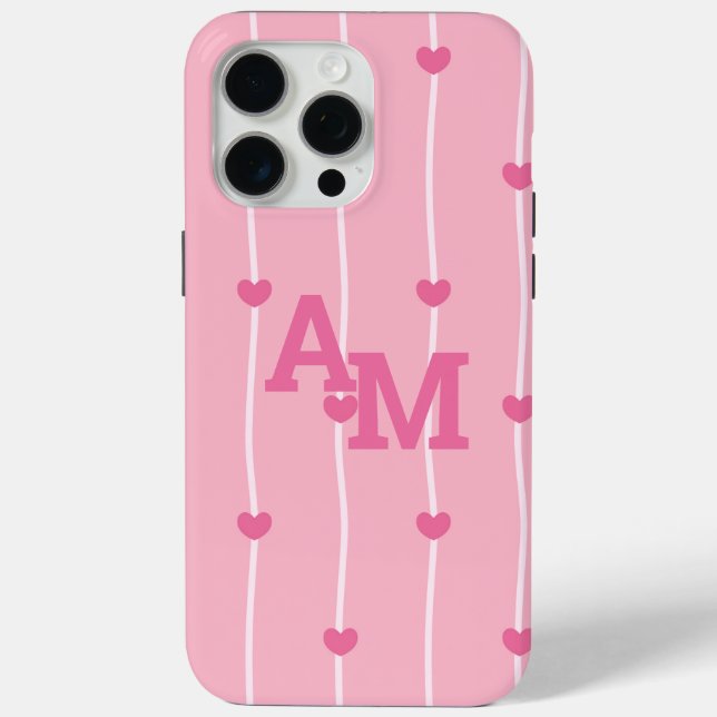 Elegant Monogram Personalised Case-Mate iPhone Case (Back)
