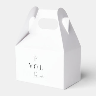 Elegant Monogram Personalised Favour Box