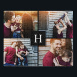 Elegant Monogram Photo Collage Jigsaw Puzzle<br><div class="desc">Personalise it with your wedding date,  family name,  or any text of your choice for a beautiful and unique gift and keepsake.</div>