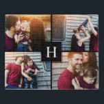 Elegant Monogram Photo Collage Jigsaw Puzzle<br><div class="desc">Personalise it with your wedding date,  family name,  or any text of your choice for a beautiful and unique gift and keepsake.</div>