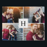 Elegant Monogram Photo Collage Jigsaw Puzzle<br><div class="desc">Personalise it with your wedding date,  family name,  or any text of your choice for a beautiful and unique gift and keepsake.</div>