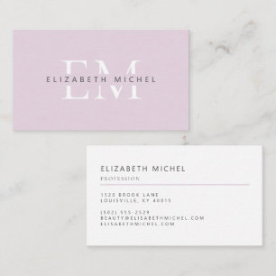Elegant Monogram Professional Business Card