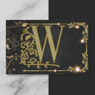 Elegant Monogram Professional Business Card