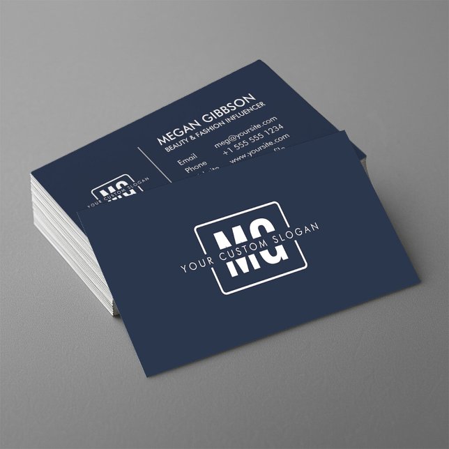 Elegant Monogram Professional Modern Minimalist Business Card (Creator Uploaded)