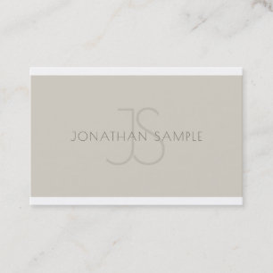 Elegant Monogram Professional Sleek Template Luxe Business Card