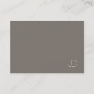 Elegant Monogram Professional Trendy Plain Modern Business Card