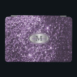 Elegant Monogram Purple Glitter and Silver iPad Mini Cover<br><div class="desc">Electronic Cover ready for you to personalise. ✔Note: Not all template areas need changed. 📌If you need further customisation, please click the "Click to Customise further" or "Customise or Edit Design"button and use our design tool to resize, rotate, change text colour, add text and so much more.⭐This Product is 100%...</div>