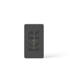 Elegant Monogram QR Code Professional Dark Grey