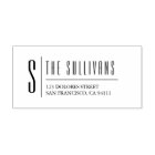 Elegant Monogram Return Address Self-inking Stamp