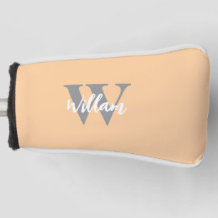 Elegant Monogram Script Name Golf Head Cover
