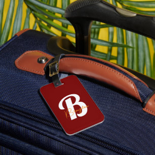 Elegant Monogram  Stylish Travel Accessory - Luggage Tag