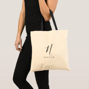 Elegant Monogram Tote Bag