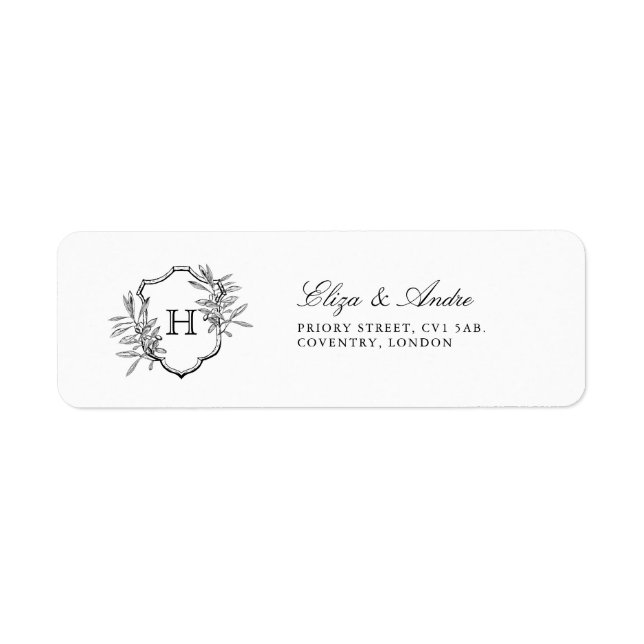 Elegant Monogram Wedding  (Front)