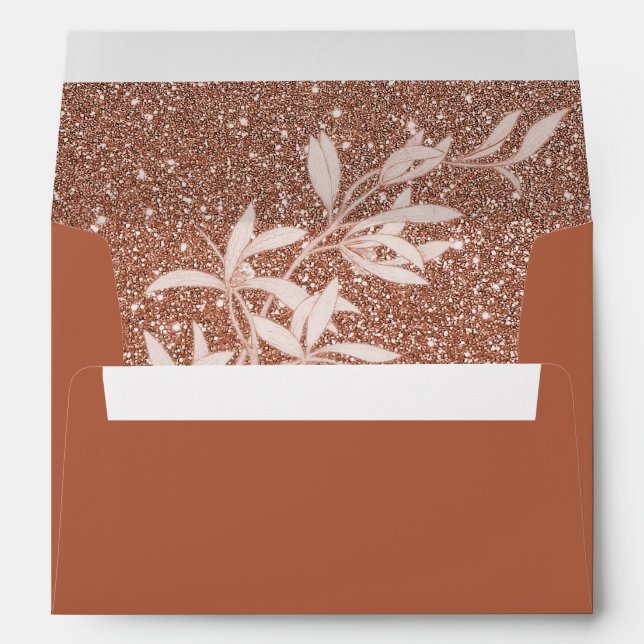 Elegant Monogram Wedding Envelope (Back (Bottom))