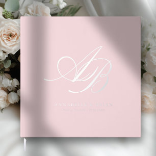 Elegant, Monogram, Wedding Guest Book