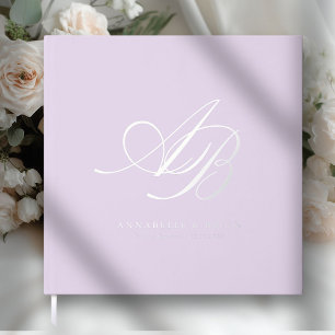 Elegant, Monogram, Wedding Guest Book