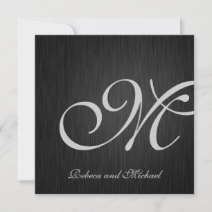Elegant Monogram Wedding Invites