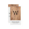 Elegant Monogram Wood Professional