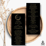 Elegant Monogram Wreath Wedding Program Invitation<br><div class="desc">Celebrate in style with these elegant and very trendy wedding programs. This design is easy to personalise with your special event wording and your guests will be thrilled when they see these fabulous programs. If you would like any matching items, please contact us and we will be here to help....</div>