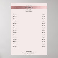 Elegant Monogramm Lightpink Rosegold Pricelist