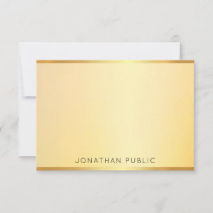 Elegant Monogrammed Gold Look Modern Template