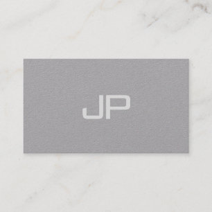 Elegant Monogrammed Minimalist Template Modern Business Card