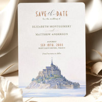 Elegant Mont Saint-Michel Save-the-Date