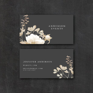 Elegant Moody Boho Modern Business Card