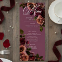 Elegant Moody Soft Rust & Burgundy Floral Wedding