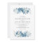 Elegant moonlight blue watercolor floral wedding