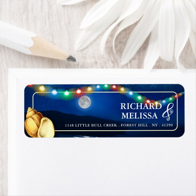 Elegant Moonlit Beach Wedding (Insitu)