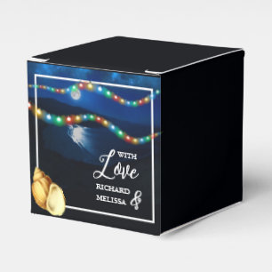 Elegant Moonlit Beach Wedding Favour Box