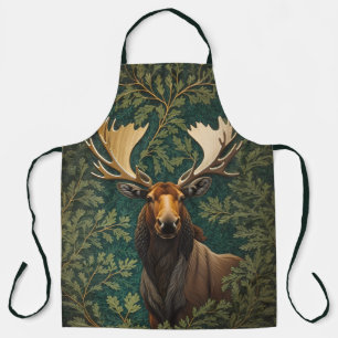 Elegant Moose William Morris Inspired Apron